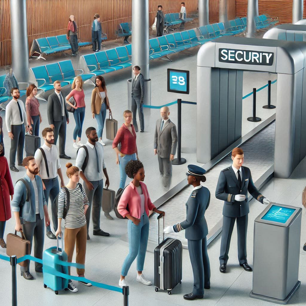 Airport baggage scanners 