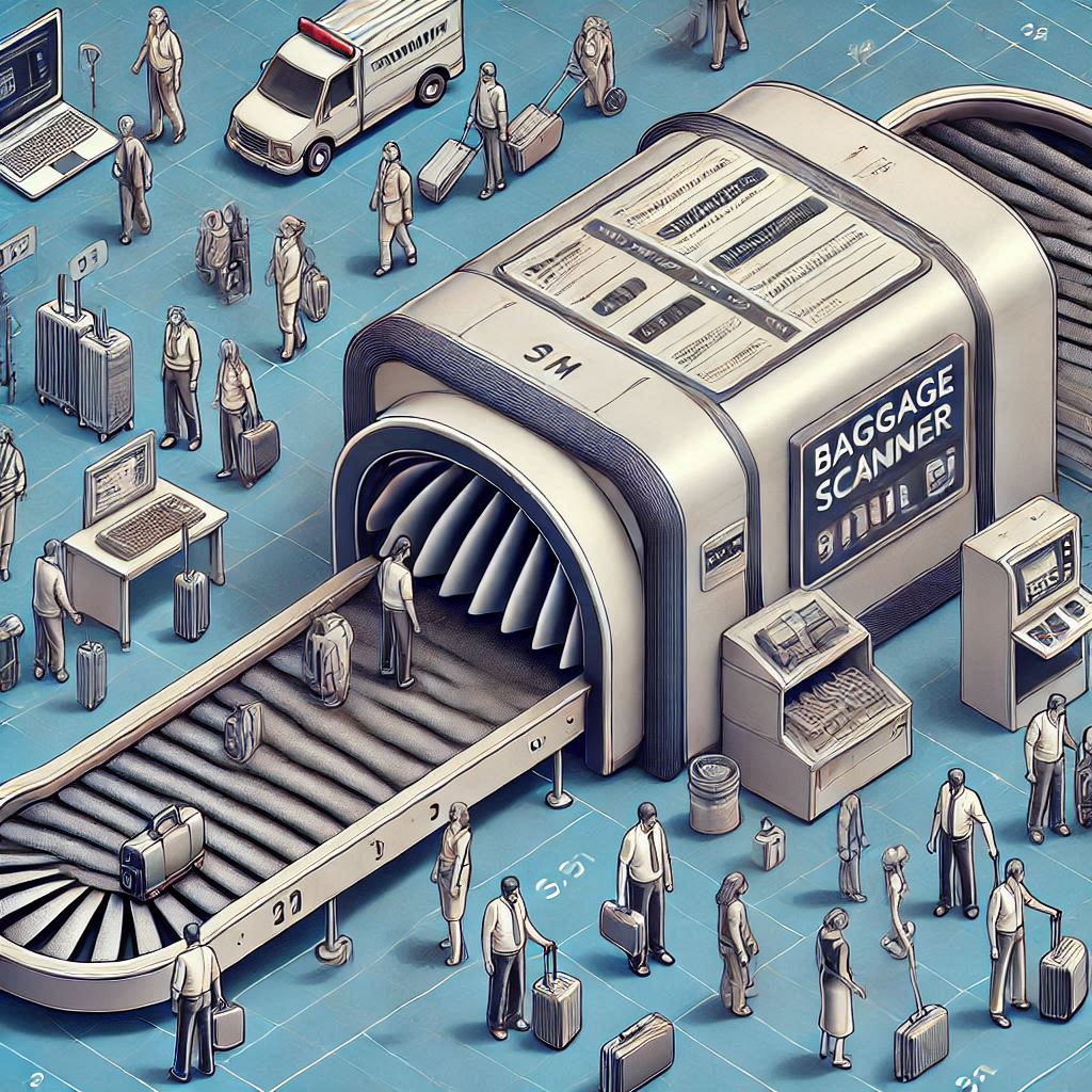 Baggage Scanner Machine Dimensions