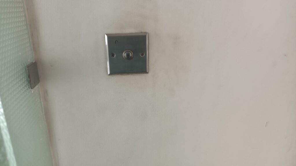 metal door exit push button