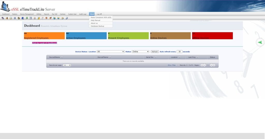 eTimetracklite Web Software Mobile Access
